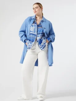 Marina Rinaldi Chemise en sergé imprimé AZURE Best