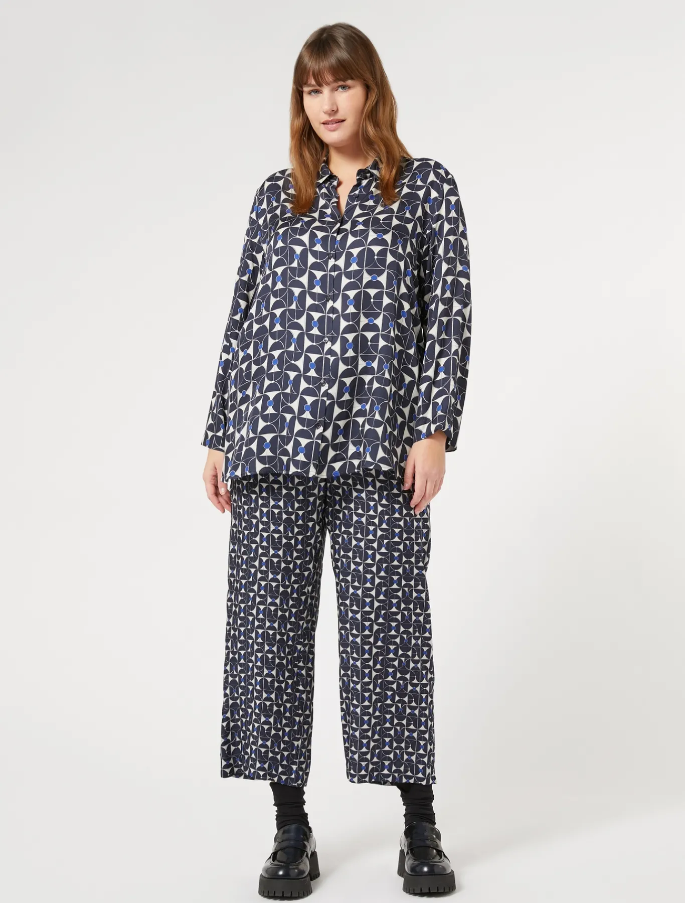 Marina Rinaldi Chemise en sergé imprimé BLEUMARINE Fashion