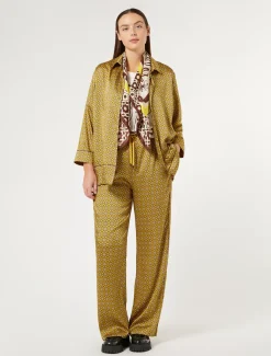Marina Rinaldi Chemise en sergé imprimé OCRE Clearance