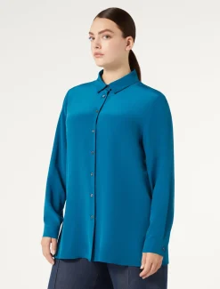 Marina Rinaldi Chemise en soie TURQUOISE Fashion