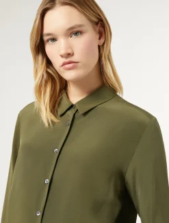 Marina Rinaldi Chemise en soie VERT Discount