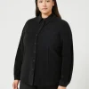 Marina Rinaldi Chemise en velours de coton NOIR New