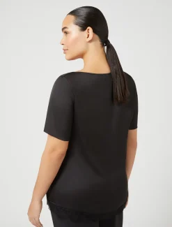 Marina Rinaldi Chemisier avec détails en dentelle NOIR Sale
