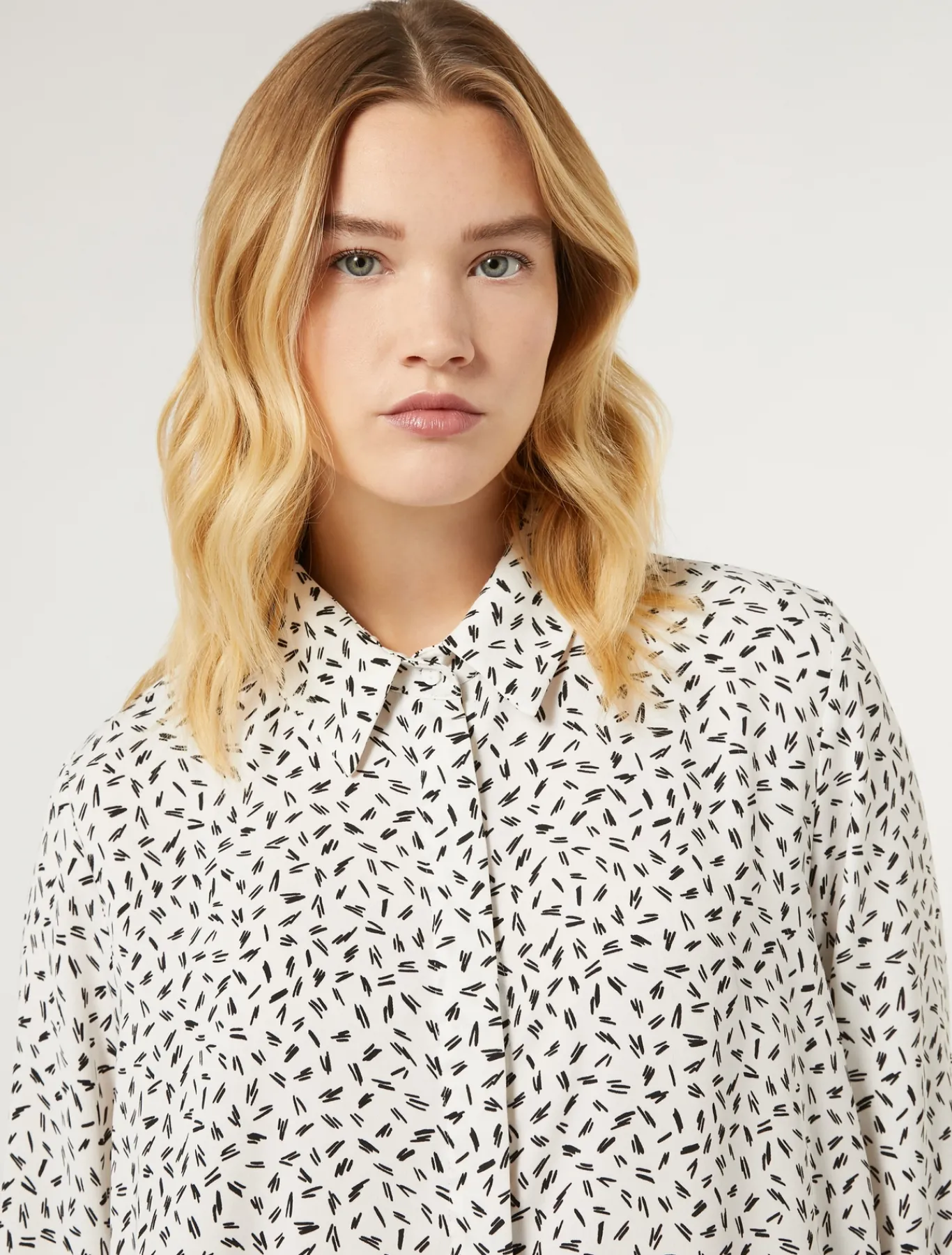 Marina Rinaldi Chemisier en cady BLANC Sale