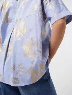 Marina Rinaldi Chemisier en chambray de coton AZURE New