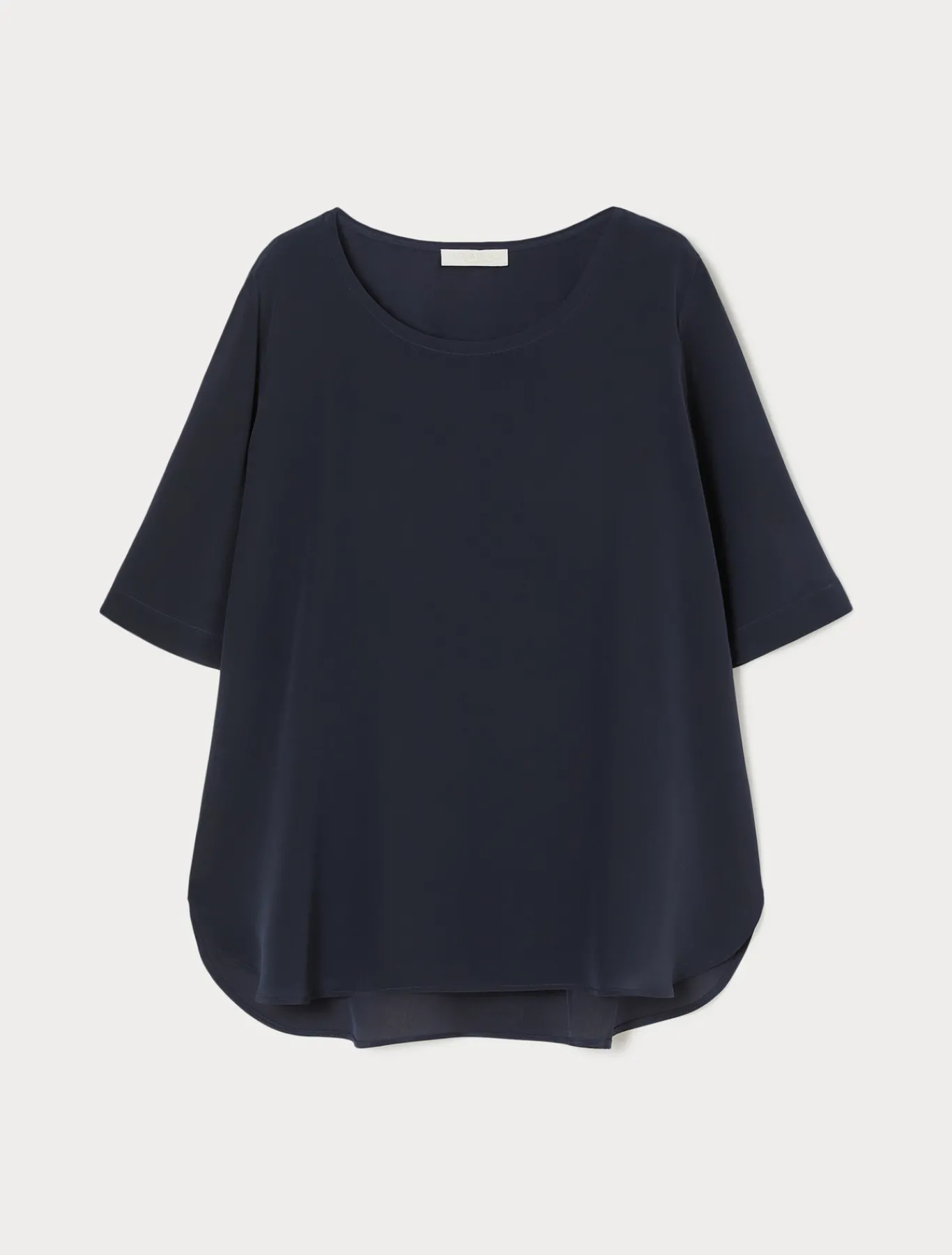 Marina Rinaldi Chemisier en crêpe de Chine de soie BLEUET Outlet