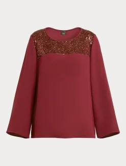 Marina Rinaldi Chemisier en crêpe envers satin RUBIS Discount