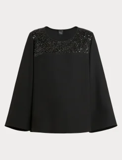 Marina Rinaldi Chemisier en crêpe envers satin NOIR New