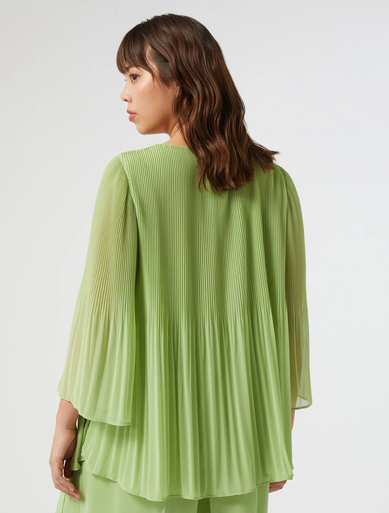 Marina Rinaldi Chemisier en georgette plissée VERTOLIVE Fashion