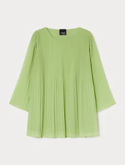 Marina Rinaldi Chemisier en georgette plissée VERTOLIVE Fashion