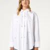 Marina Rinaldi Chemisier en popeline avec broderie BLANCNEUTRE Fashion