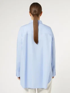 Marina Rinaldi Chemisier en popeline avec broderie AZURE Sale