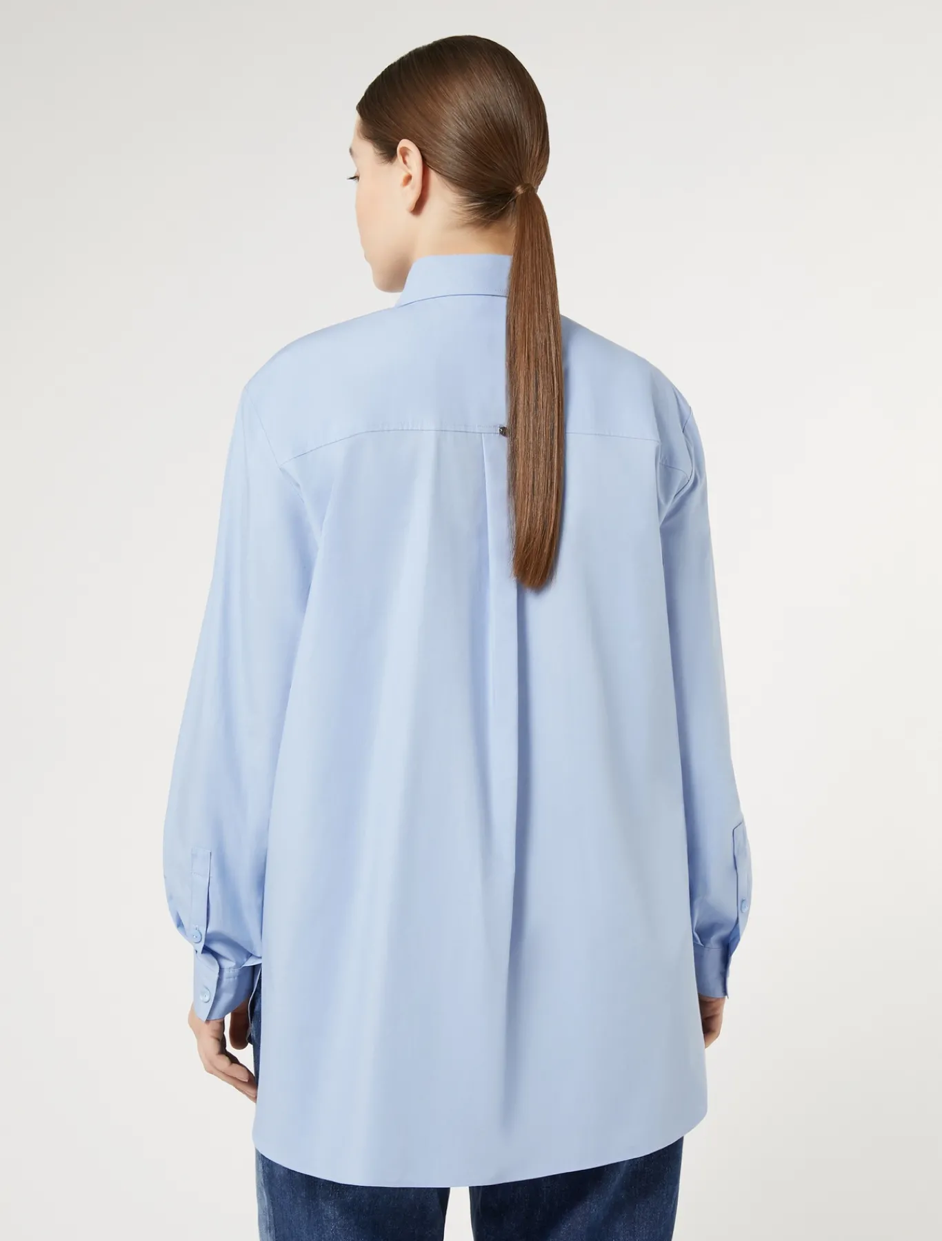 Marina Rinaldi Chemisier en popeline avec broderie CIEL Clearance