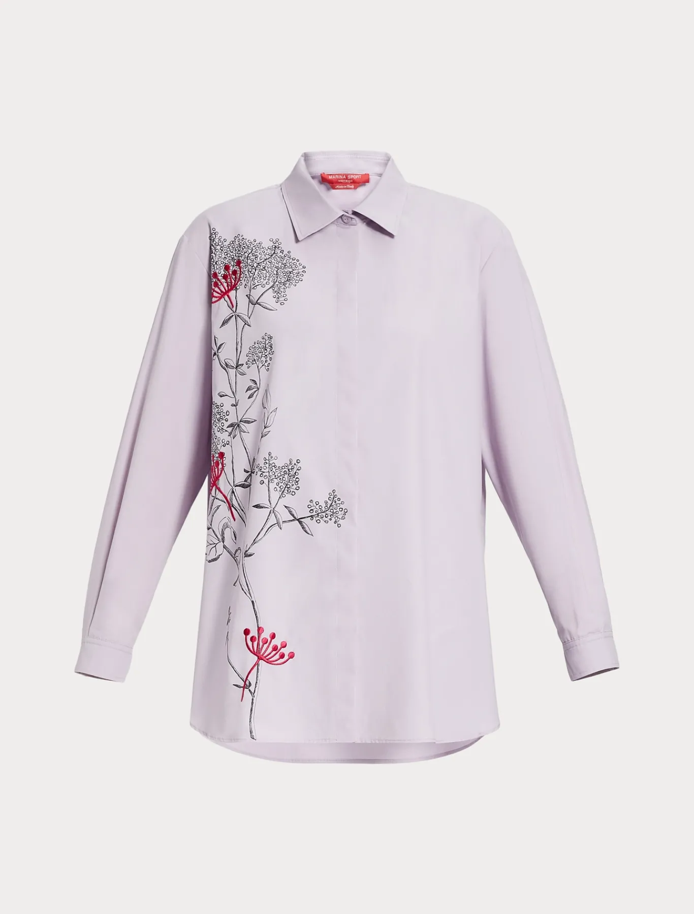 Marina Rinaldi Chemisier en popeline avec broderie LILAS Online