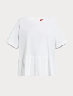 Marina Rinaldi Chemisier en popeline de coton BLANC Clearance