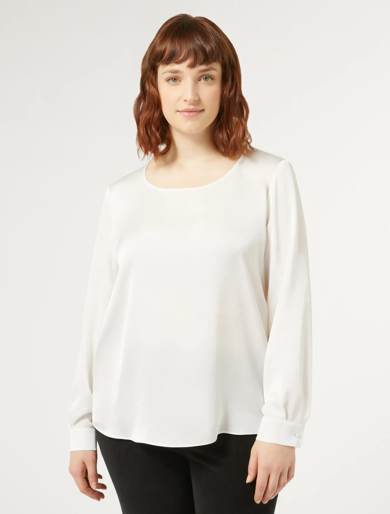 Marina Rinaldi Chemisier en satin BLANC New