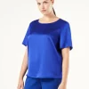 Marina Rinaldi Chemisier en satin BLEUET Sale