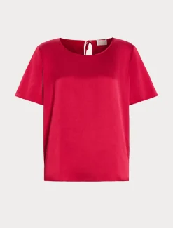 Marina Rinaldi Chemisier en satin ROUGE Online