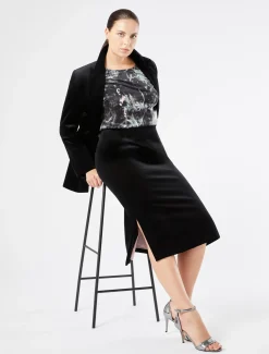 Marina Rinaldi Chemisier en satin de soie GRISFONCE New