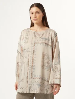 Marina Rinaldi Chemisier en sergé imprimé BEIGE Fashion