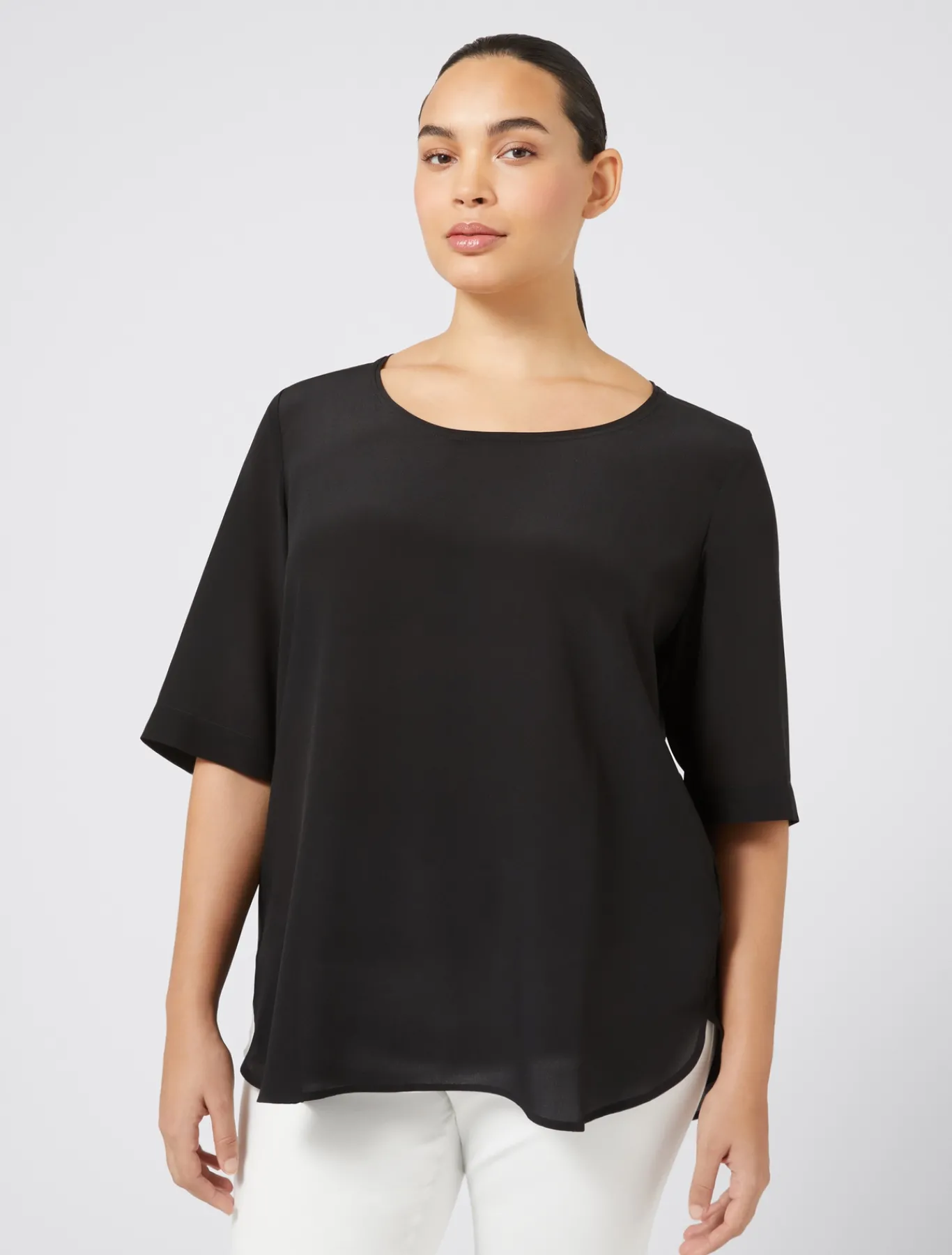 Marina Rinaldi Chemisier en soie NOIR Clearance