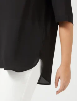 Marina Rinaldi Chemisier en soie NOIR Clearance