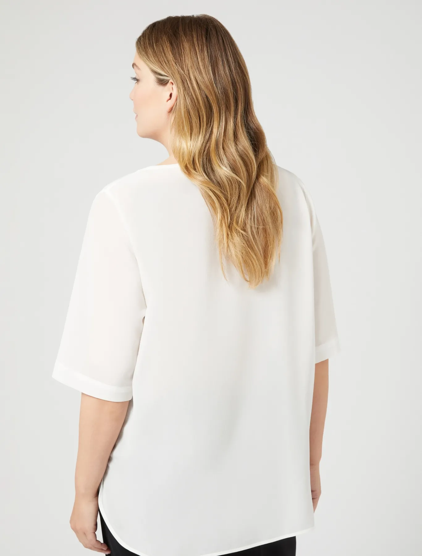 Marina Rinaldi Chemisier en soie BLANC Hot