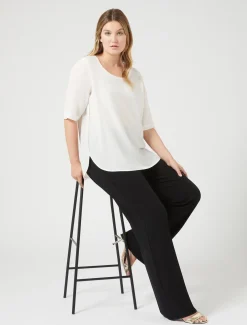 Marina Rinaldi Chemisier en soie BLANC Hot