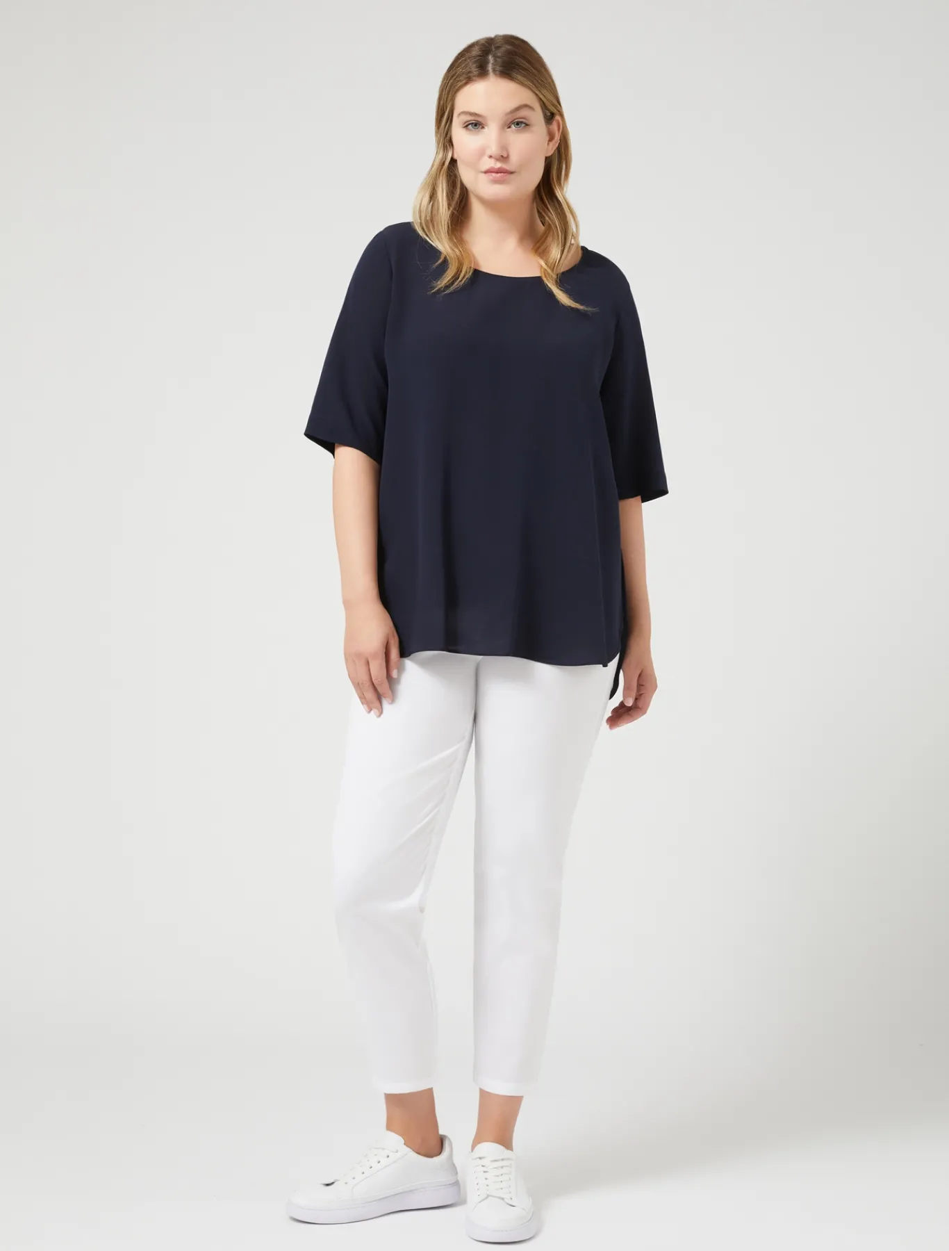 Marina Rinaldi Chemisier en soie BLEUET Clearance