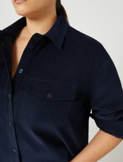 Marina Rinaldi Chemisier en velours BLEU Sale