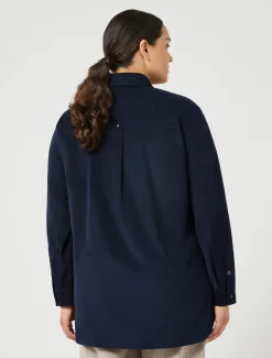 Marina Rinaldi Chemisier en velours BLEU Sale