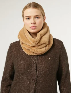 Marina Rinaldi Col en tissu effet fourrure POILDECHAMEAU New