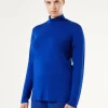 Marina Rinaldi Col roulé en jersey de viscose stretch BLEUET Outlet