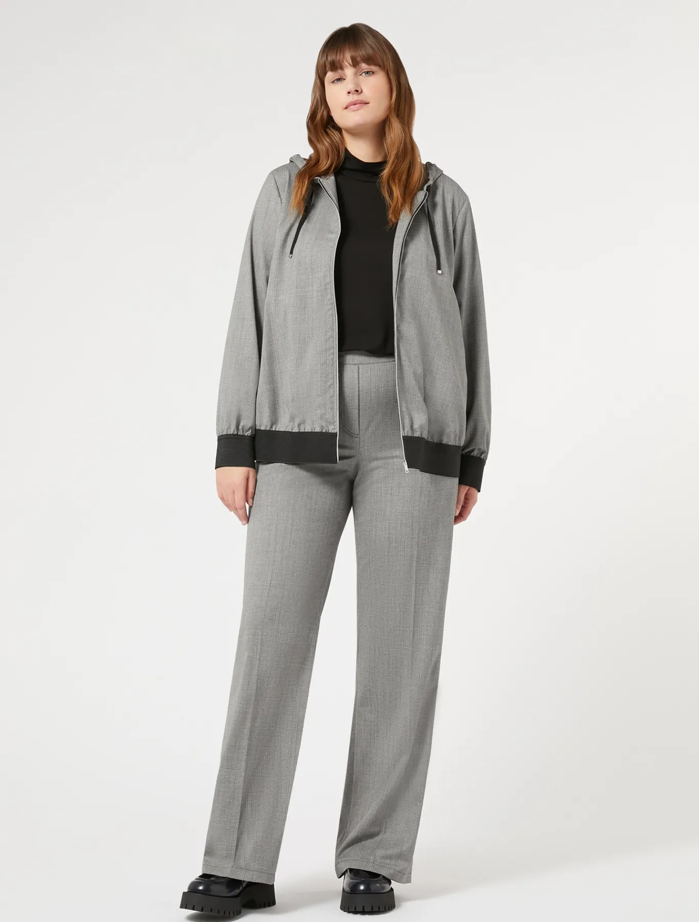 Marina Rinaldi Col roulé en jersey de viscose stretch NOIR New