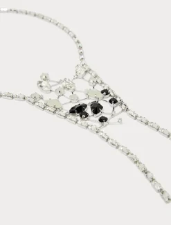 Marina Rinaldi Collier avec baguettes et strass CRISTAL Clearance