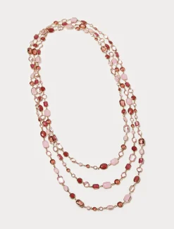 Marina Rinaldi Collier avec cristaux ROSE New