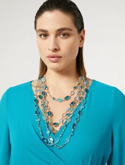 Marina Rinaldi Collier avec cristaux AZURE Hot