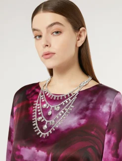 Marina Rinaldi Collier chandelier avec cabochons CRISTAL Sale