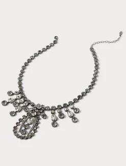 Marina Rinaldi Collier et boucles d’oreilles en strass ARGENT Sale