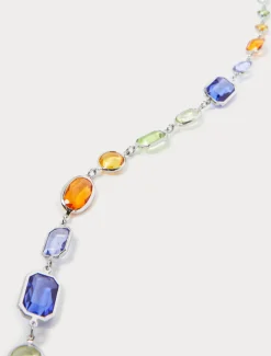 Marina Rinaldi Collier long avec cristaux LILAS Sale