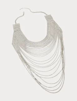 Marina Rinaldi Collier multi-brins avec strass ARGENT Online