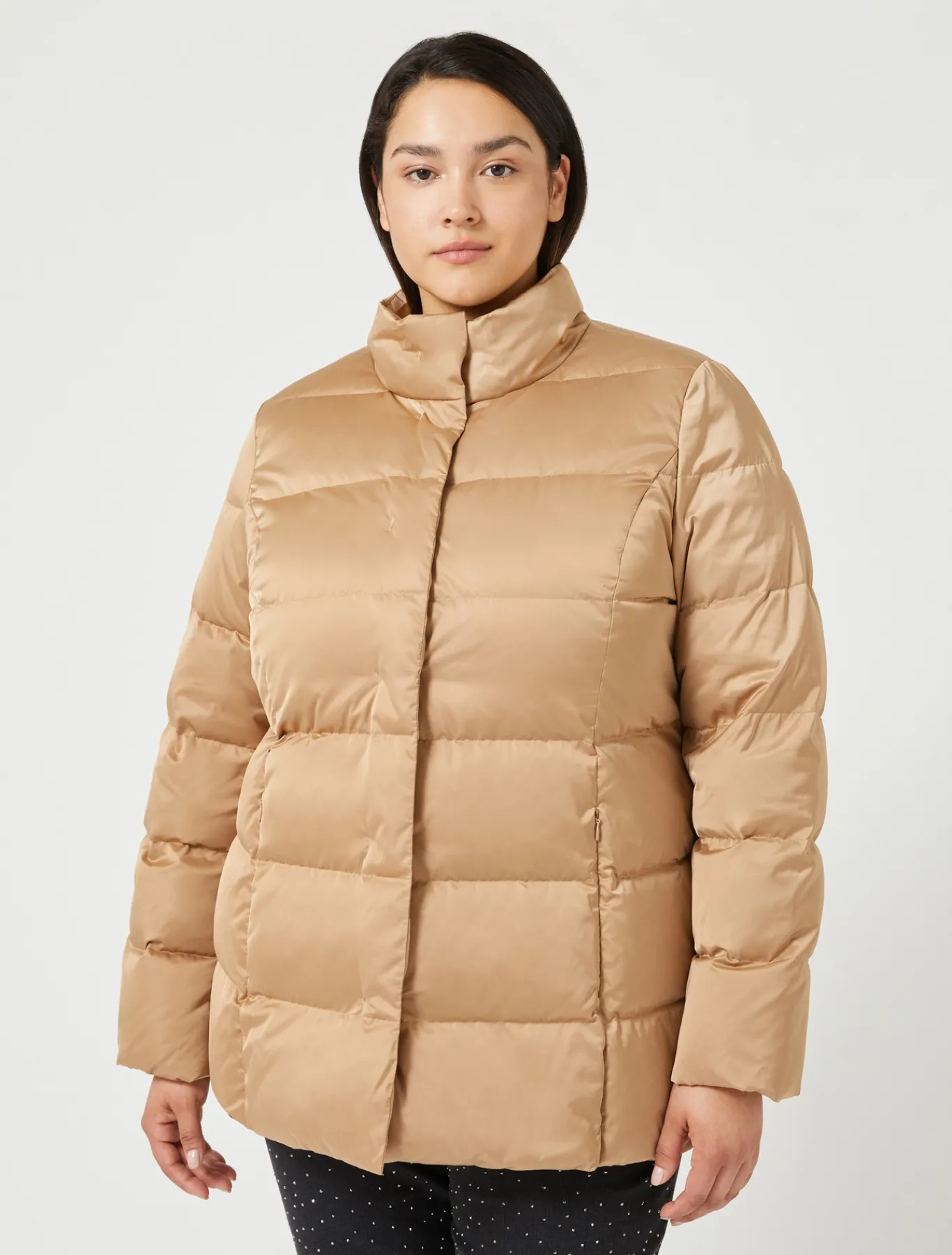 Marina Rinaldi Doudoune en satin POILDECHAMEAU Sale