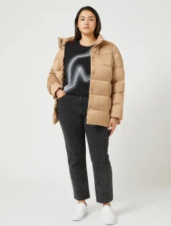 Marina Rinaldi Doudoune en satin POILDECHAMEAU Sale