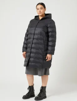 Marina Rinaldi Doudoune en taffetas et toile de nylon déperlante NOIR Discount