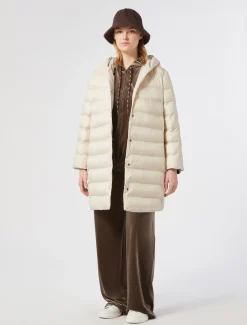Marina Rinaldi Doudoune en taffetas et toile de nylon déperlante GRISTOURTERELLE New