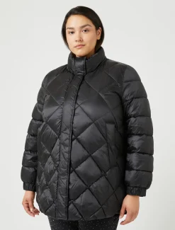 Marina Rinaldi Doudoune en tissu technique NOIR Discount