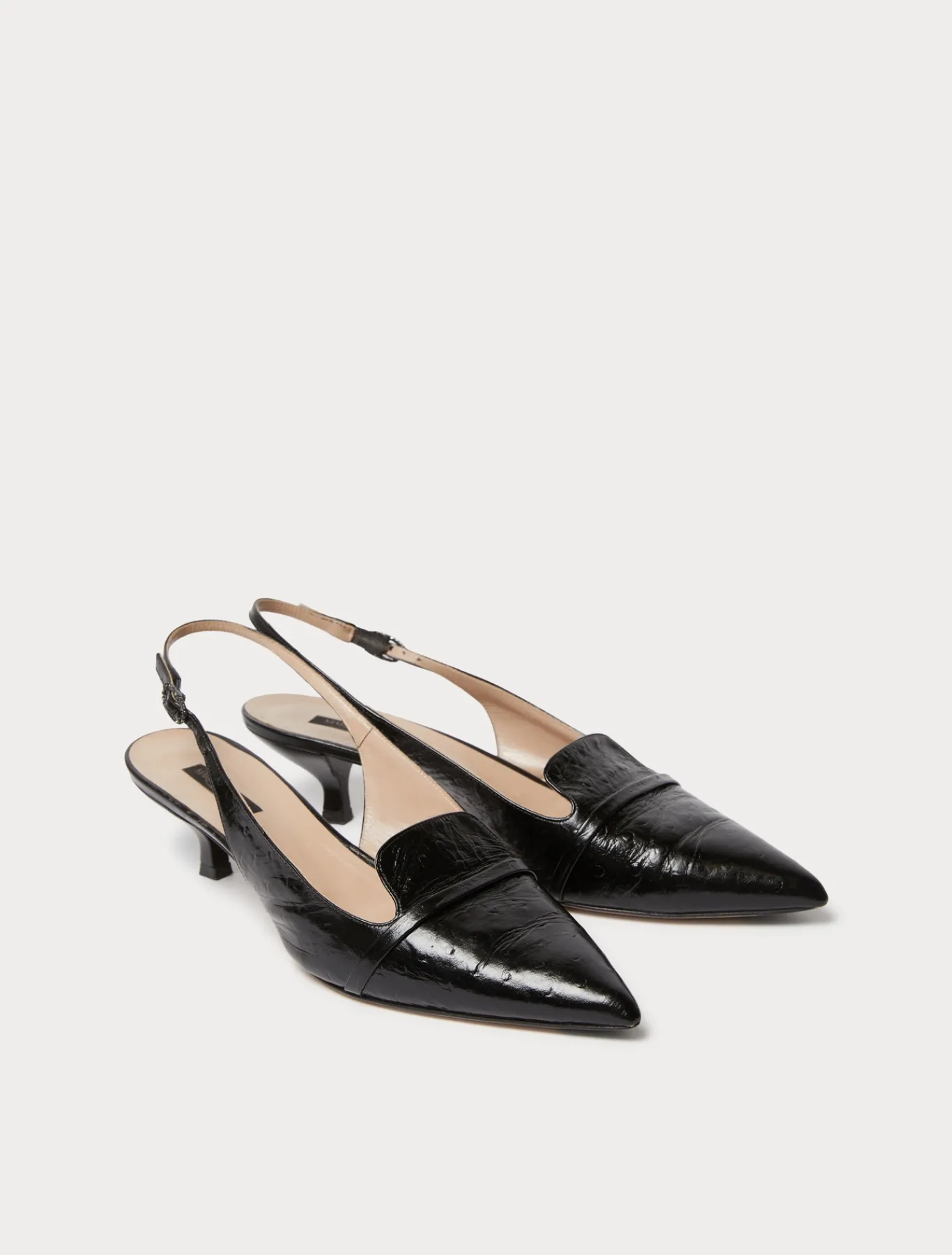Marina Rinaldi Escarpins avec bride arrière en cuir NOIR Online