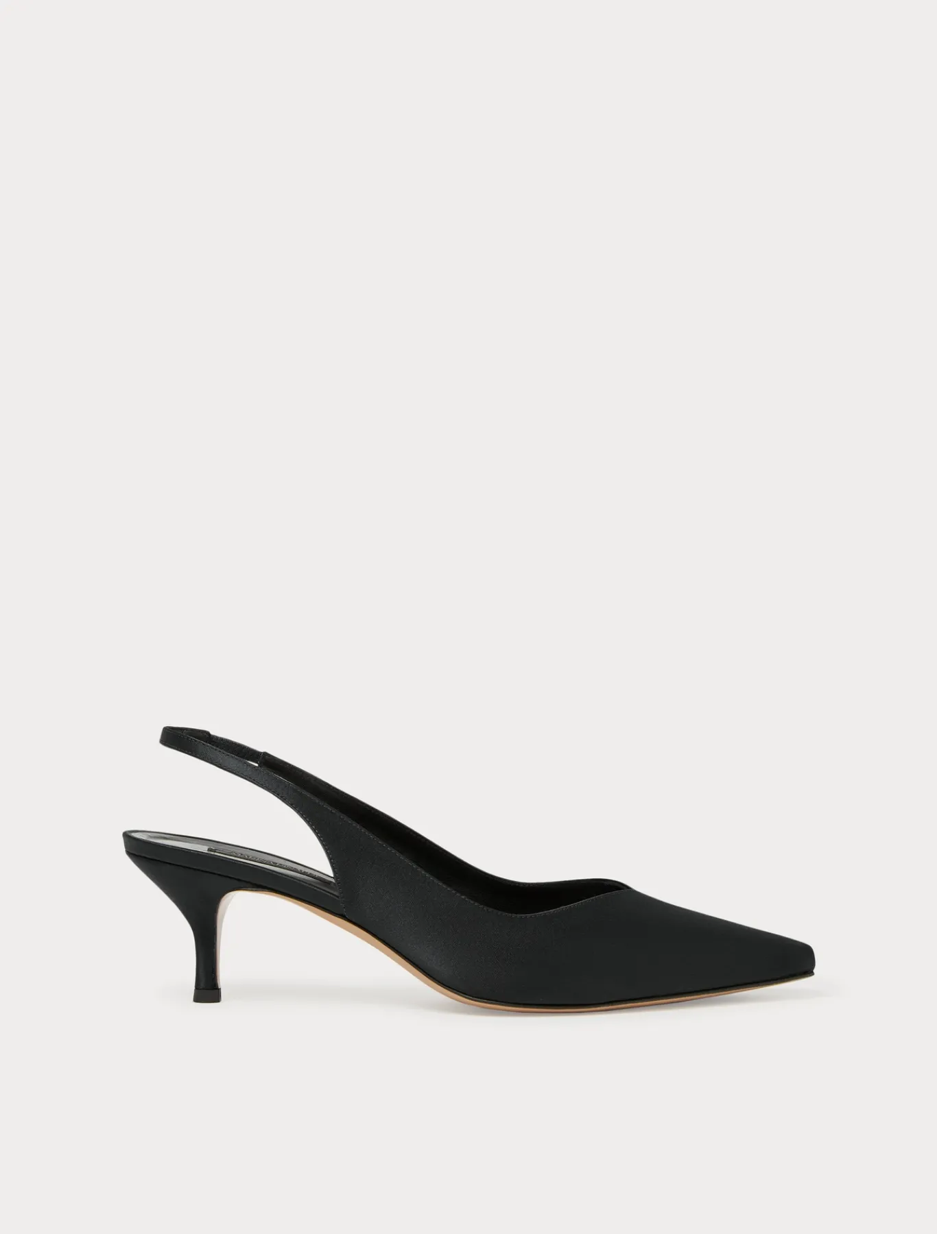 Marina Rinaldi Escarpins sling back en satin NOIR New