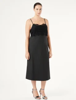 Marina Rinaldi Fond de robe en jersey et dentelle GRISANTHRACITE Clearance