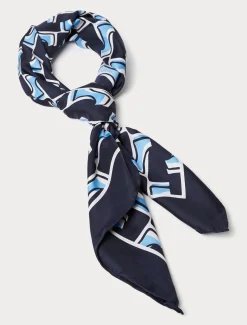 Marina Rinaldi Foulard en soie BLEUET Clearance
